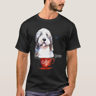 Camiseta Aproveitando Café Com Collie Com Manteiga