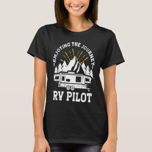 Camiseta Aproveitando O Acampamento De Casal Do Piloto Jour