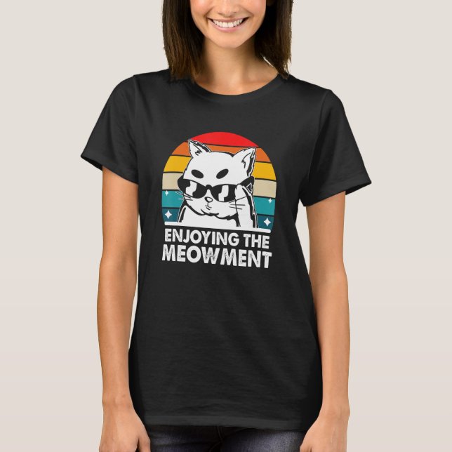 Camiseta Aproveitando o medidor Kitten Pastime Ca (Frente)