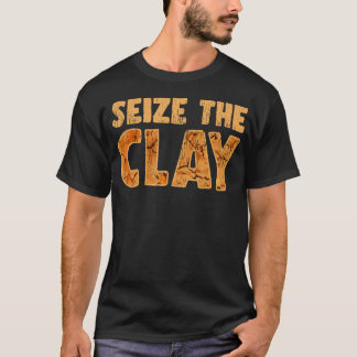 Camiseta Aproveite A Argila Dito Artístico Divertido Para A