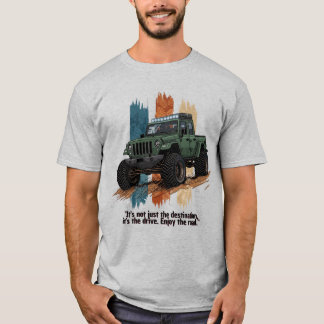 Camiseta "Aproveite a Estrada" Aventura de Jeep Off-Road Vi