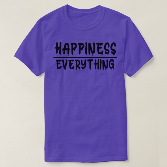 Camiseta Aproveite a felicidade sobre tudo (Frente do Design)