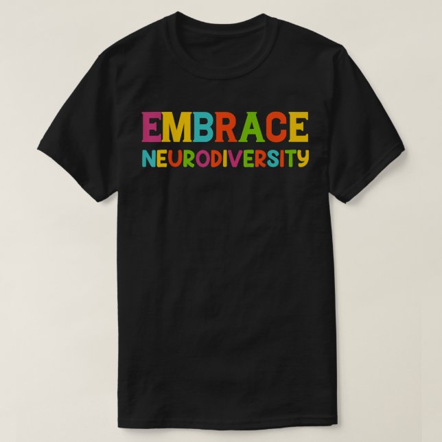 Camiseta Aproveite a Neurodiversidade Autismo Sensibilizaçã (Frente do Design)