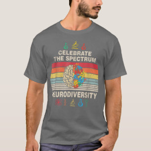 Camiseta Aproveite a neurodiversidade Autismo Sensibilizaçã
