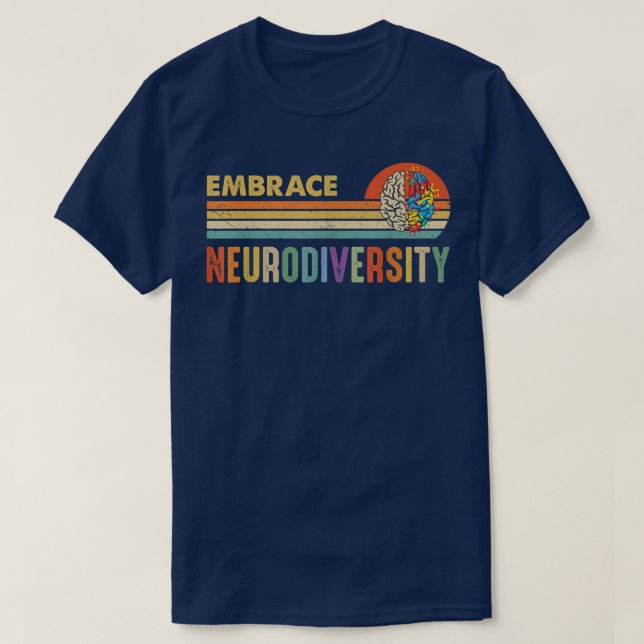 Camiseta Aproveite a neurodiversidade Autismo Sensibilizaçã (Frente do Design)