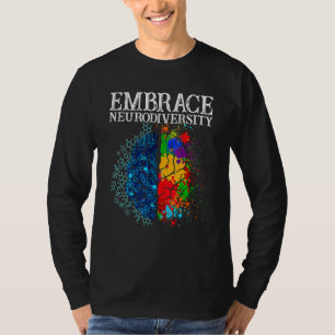 Camiseta Aproveite a neurodiversidade cérebro Adhd Autismo 