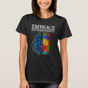 Camiseta Aproveite a neurodiversidade cérebro Adhd Autismo