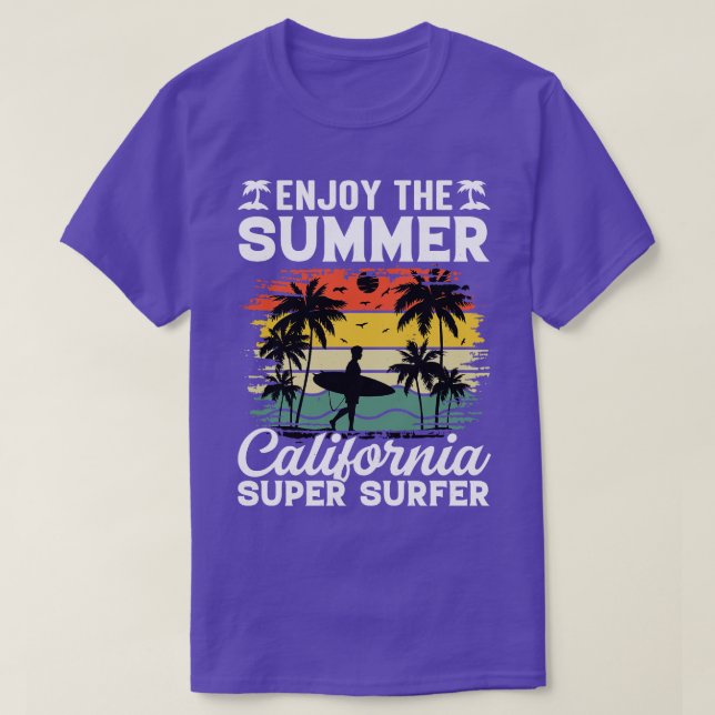 Camiseta Aproveite a Supersurfer Summer California (Frente do Design)