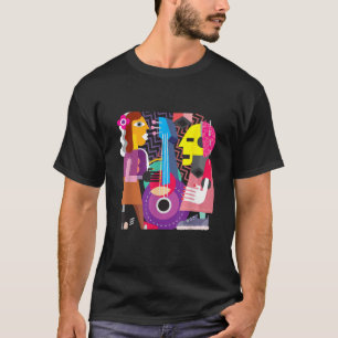 Camiseta Aproveite Artes Abstrato como Picaso Art Way Graph