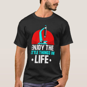Camiseta Aproveite As Pequenas Coisas Em Microscópios De Vi