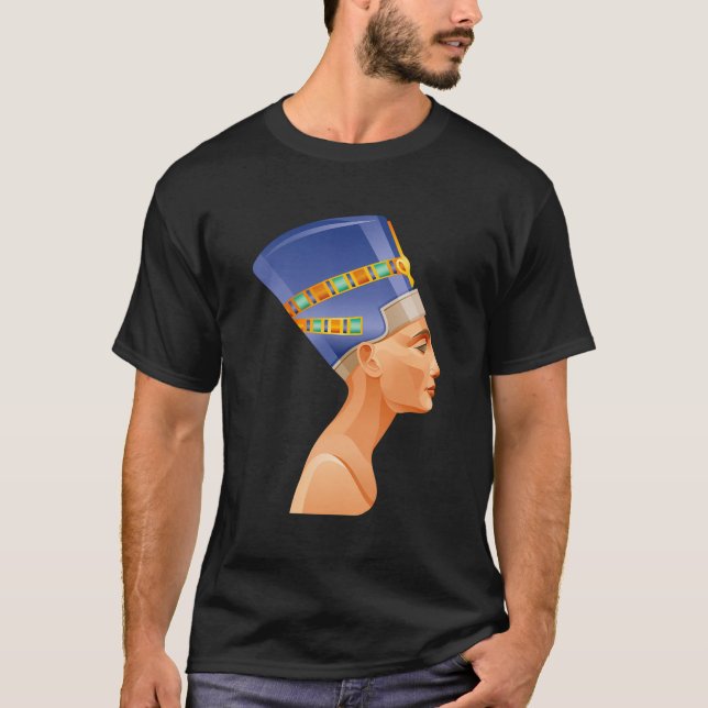 Camiseta Aproveite O Belo Nefertiti Egípcio Antigo Ou (Frente)