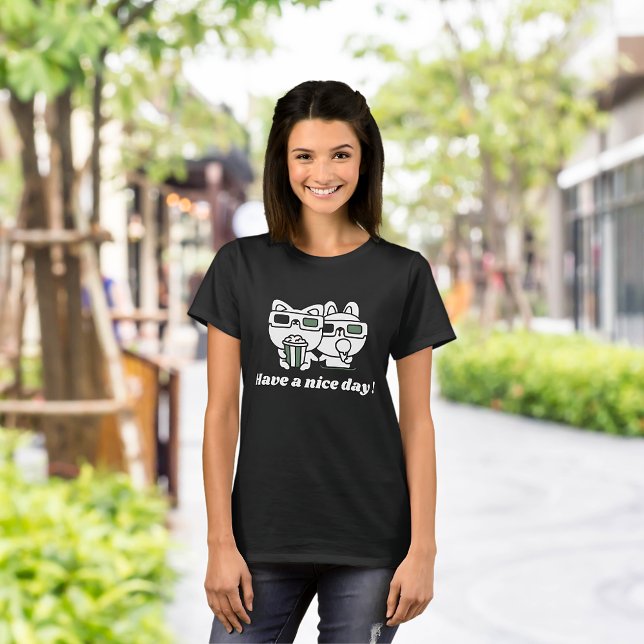 Camiseta Aproveite o verão com um gato bonito de um dia bon (Criador carregado)