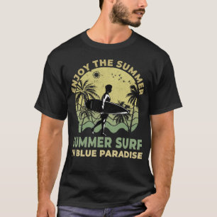 Camiseta Aproveite o verão da árvore de palma de praia Lega