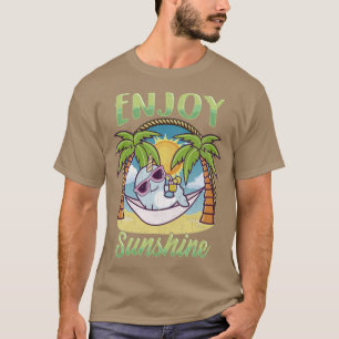 Camiseta Aproveite Sunshine Narwhal Hammock Beach Ocean
