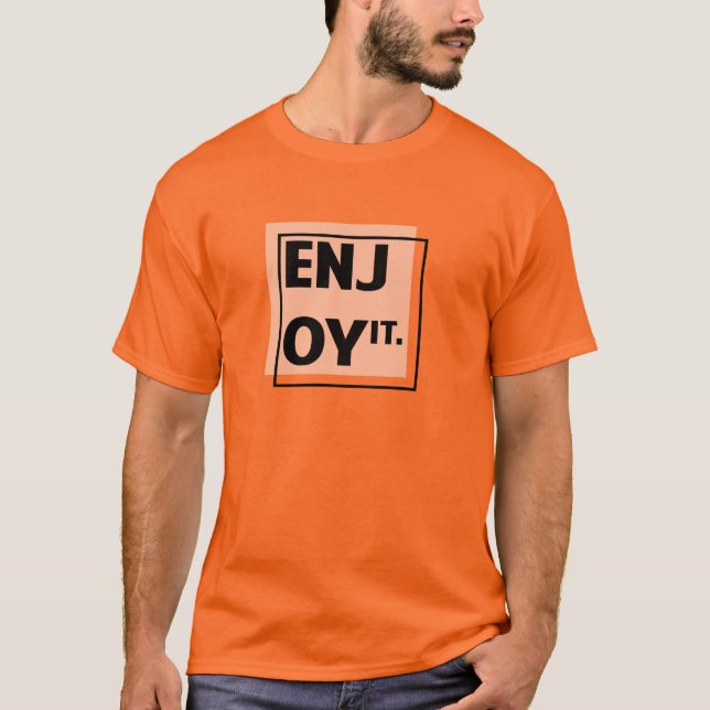 Camiseta Aproveite - Teta De Texto Para Homens (Frente)