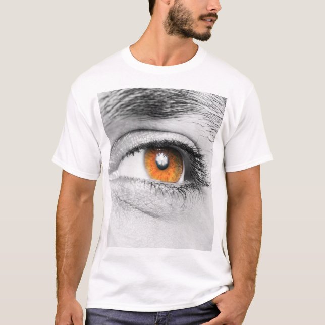Camiseta Aproximação dos olhos humanos (Frente)