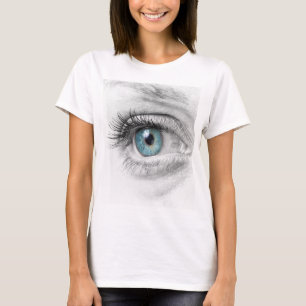 Camiseta Aproximação dos olhos humanos