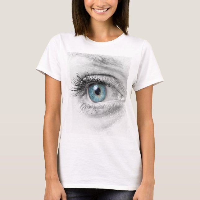 Camiseta Aproximação dos olhos humanos (Frente)