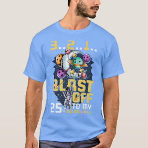 Camiseta Aproxime-Se Da Minha Órbita Solar 25, 25 de Aniver