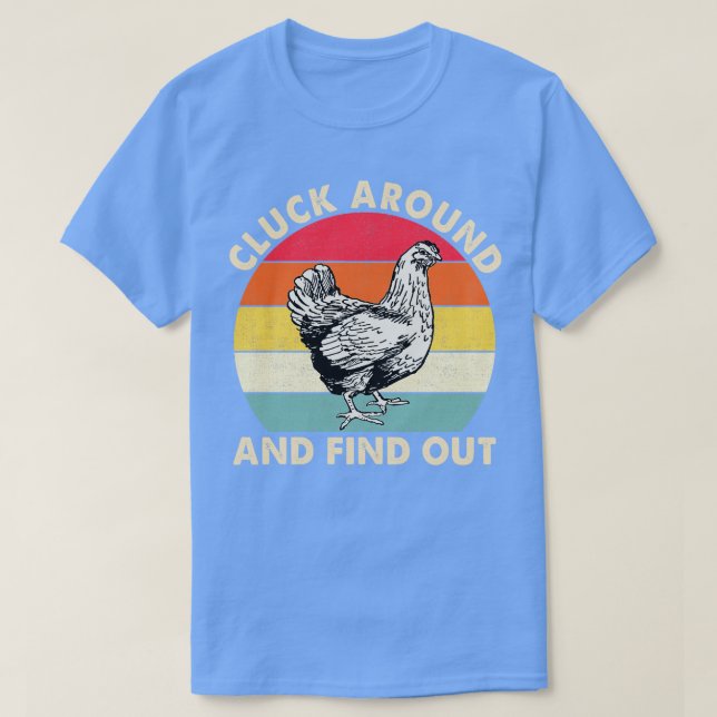 Camiseta Aproxime-se e descubra o frango engraçado 1 (Frente do Design)