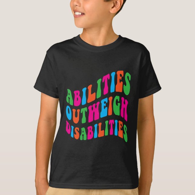 Camiseta Aptidões Superam Deficiência Escola Psicologia (Frente)