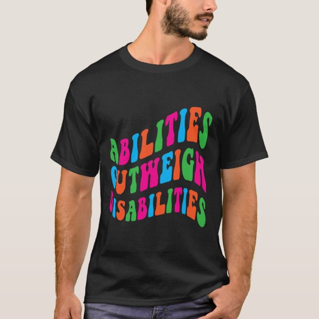 Camiseta Aptidões Superam Deficiência Escola Psicologia (Frente)