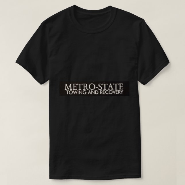 Camiseta Apuramento e recuperação de Metro-State (Frente do Design)