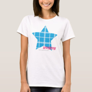 Camiseta Aqua 3 da xadrez