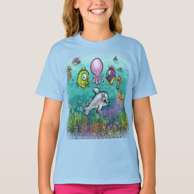 Camiseta Aqua Babies T-Shirt (Frente)