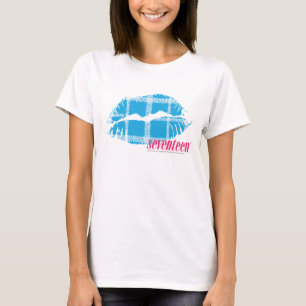 Camiseta Aqua da xadrez
