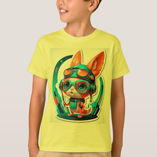 Camiseta Aqua Foxy Vibes (Frente)