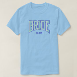 Camiseta Aqua + Listra Bege Navy Noiva BRIDE