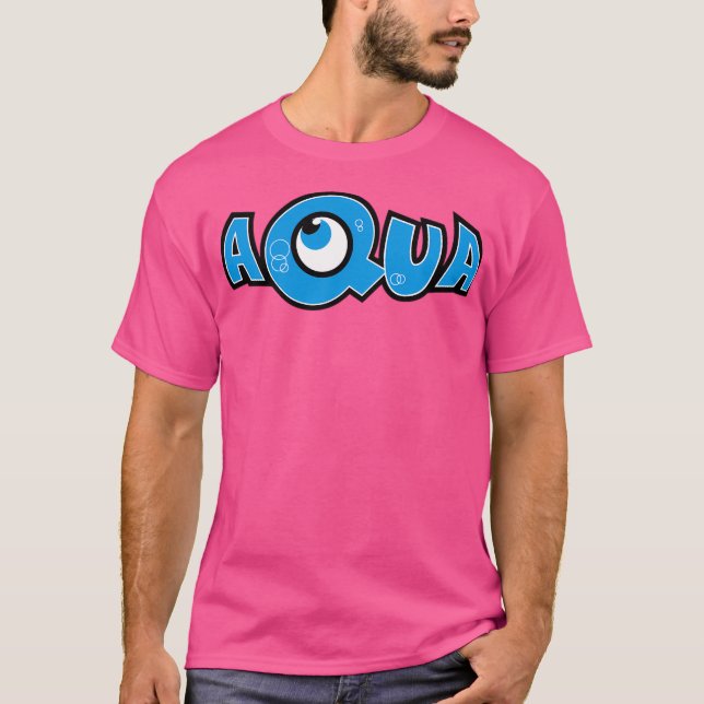 Camiseta Aqua - Logotipo de Banda (Frente)