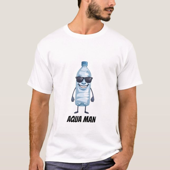Camiseta Aqua Man Funny Brainrot Water t shirt (Frente)