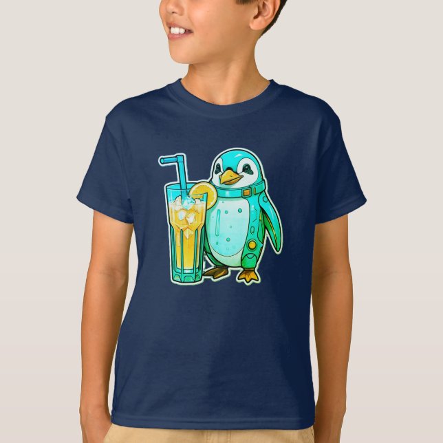 Camiseta Aqua Sips do Pinguin (Frente)