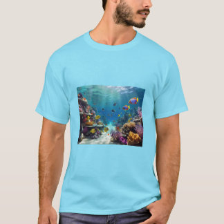 Camiseta Aqua Sonha: Teto de Peixe Tranquilo