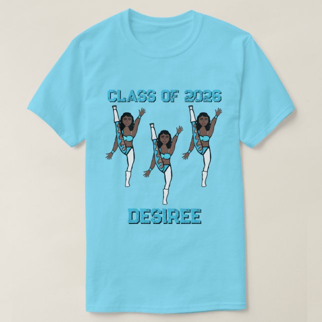 Camiseta Aqua Swirl #1 (Frente do Design)