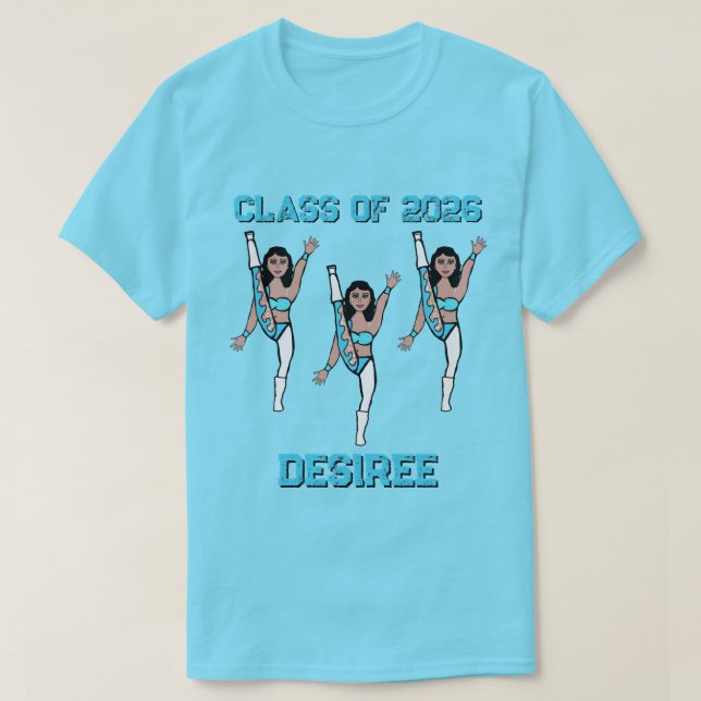 Camiseta Aqua Swirl #2 (Frente do Design)