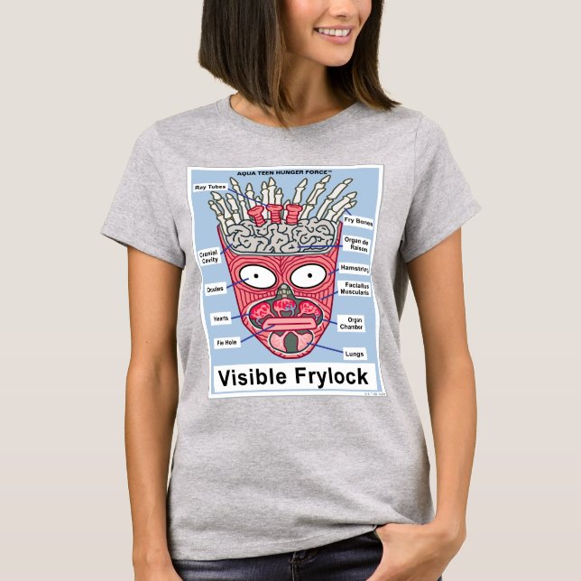 Camiseta Aqua Teen Fome Force Visible Frylock Poster (Frente)