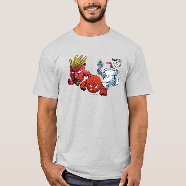 Camiseta Aqua Teen Hunger Force Anime Graphic (Frente)