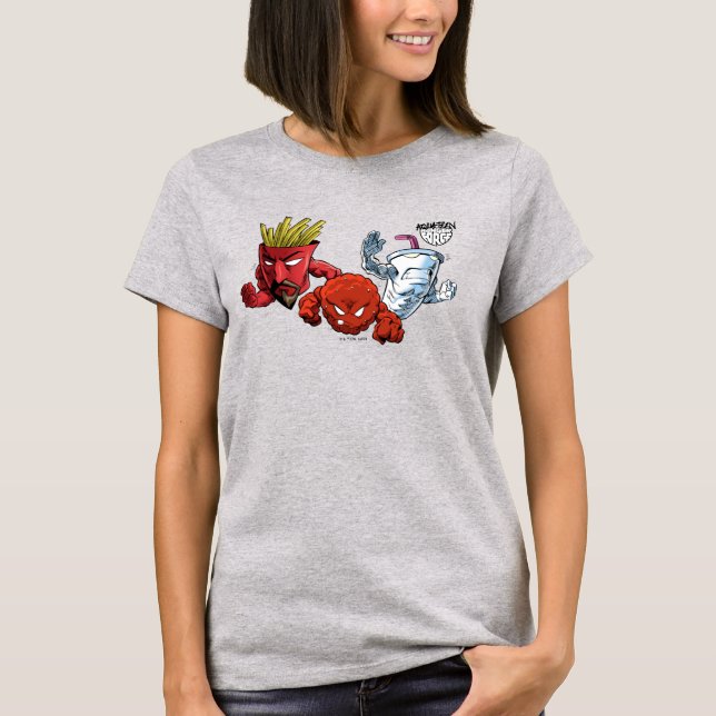 Camiseta Aqua Teen Hunger Force Anime Graphic (Frente)