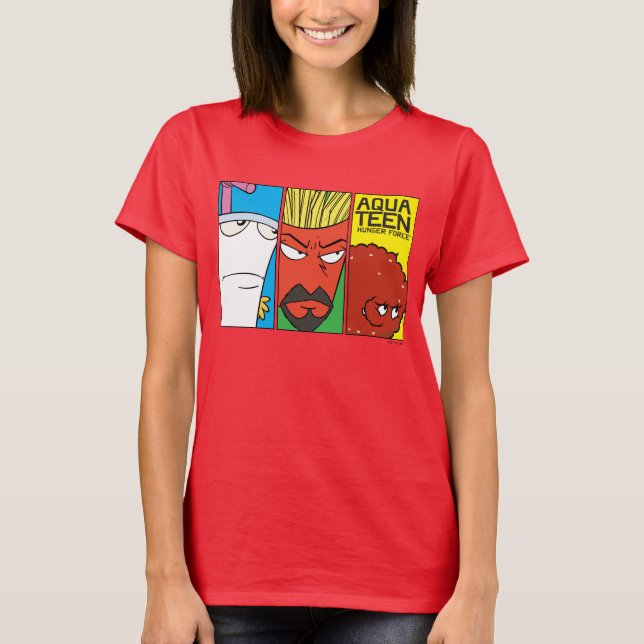 Camiseta Aqua Teen Hunger Force Character Panel Graphic (Frente)