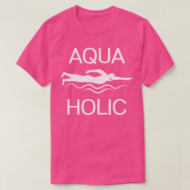 Camiseta Aquaholic (Frente do Design)