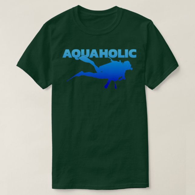 Camiseta Aquaholic (Frente do Design)