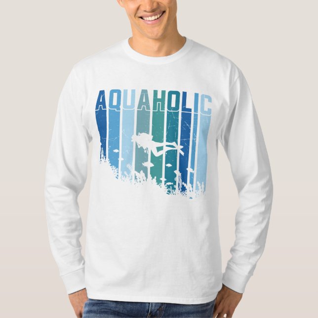 Camiseta Aquaholic Scuba Diving T-Shirt (Frente)