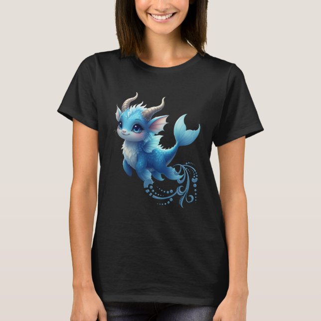 Camiseta Aqualumi – Keeper of Coral Dreams.  (Frente)