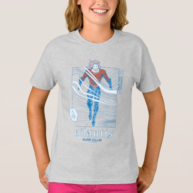 Camiseta Aquaman - Atlantis Surf Club (Frente)