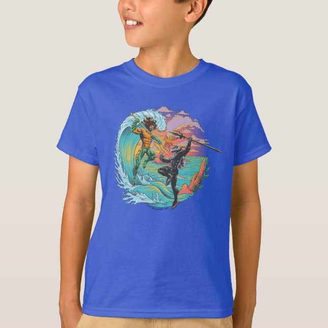 Camiseta Aquaman & Black Manta Tidal Wave (Frente)
