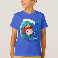 Aquaman | Chibi Mera Riding Wave Graphic