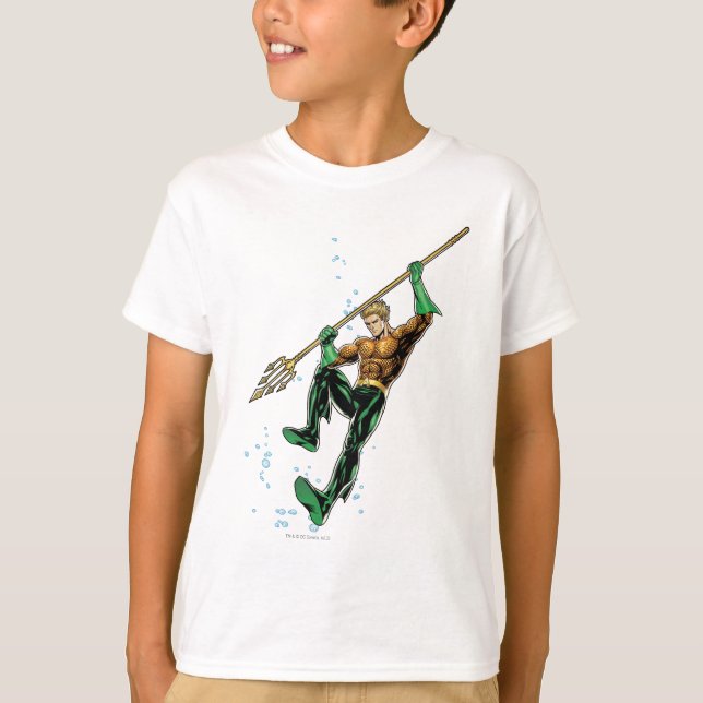 Camiseta Aquaman com Spear (Frente)